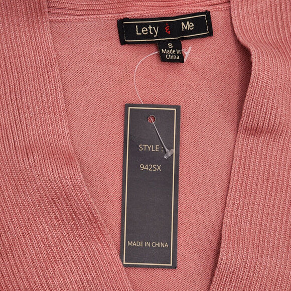 Lety & Me Coral Gabby Pointelle Cardigan‎ Women’s Size Small - New With Tags - Picture 5 of 5